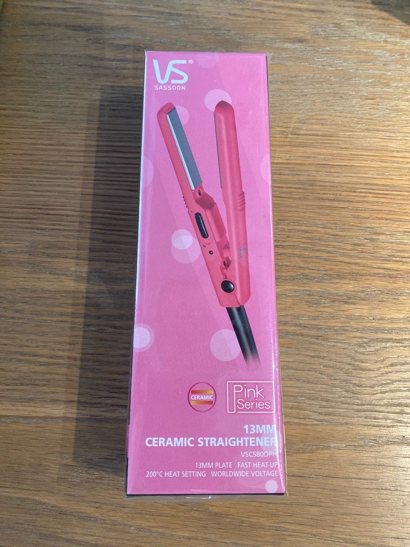 VS Vidal Sassoon Pink Series 13mm Ceramic Straightener 13