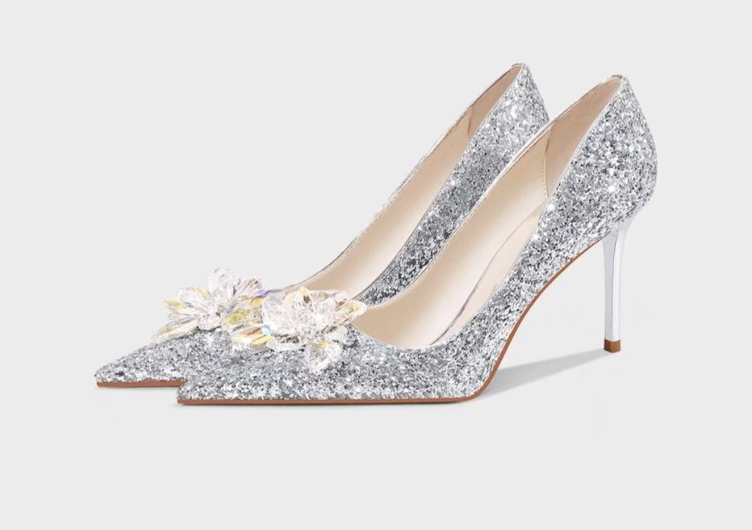 Wedding hotsell embellished heels