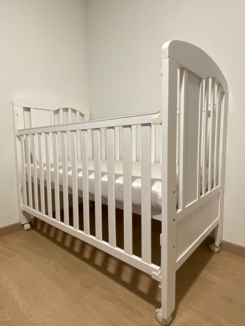 White Baby Cot, Babies & Kids, Baby Nursery & Kids Furniture, Cots ...