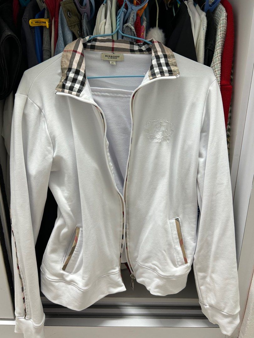 Burberry on sale jacket white
