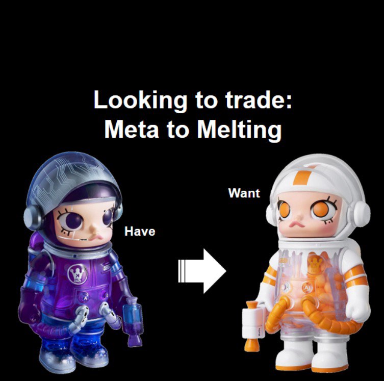 WTT Meta for Melting POP MART MEGA SPACE MOLLY 100% Series 2-B