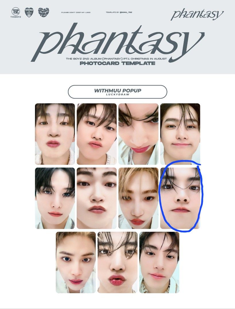 激安通販サイト 人気 PHANTASY - Hyunjae - BOYZ THE Pt. Photocard POB 1 Withmuu 2 アイドル