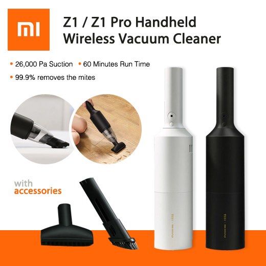 Xiaomi Shunzao Z1 Pro Portable Handheld Vacuum Cleaner USB Wireless