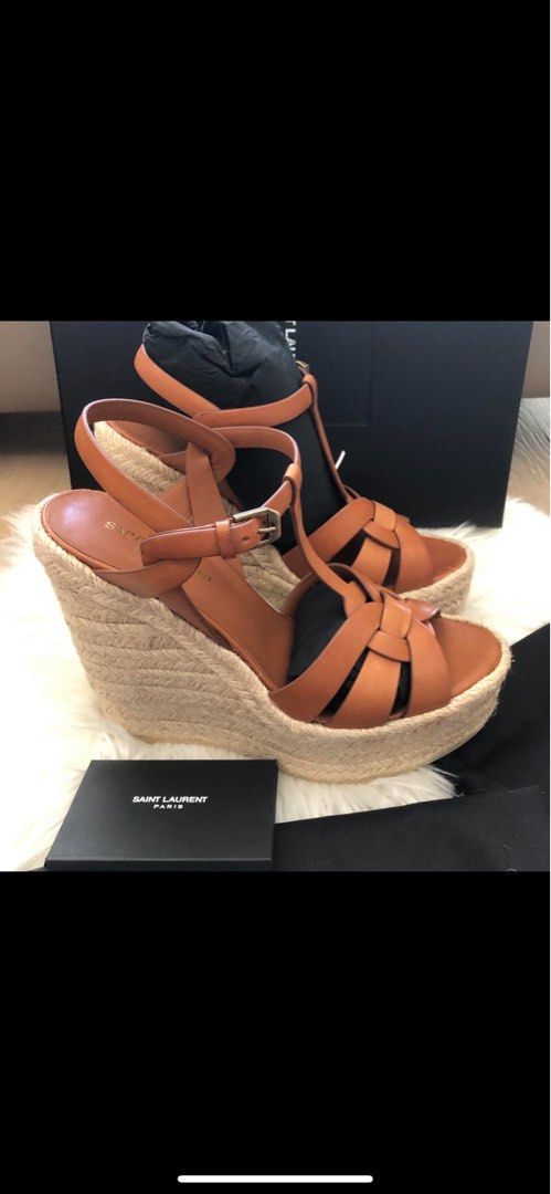 Saint laurent tribute wedge new arrivals