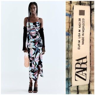 Zara floral midi dress