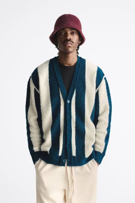 Vertical hot sale stripe cardigan