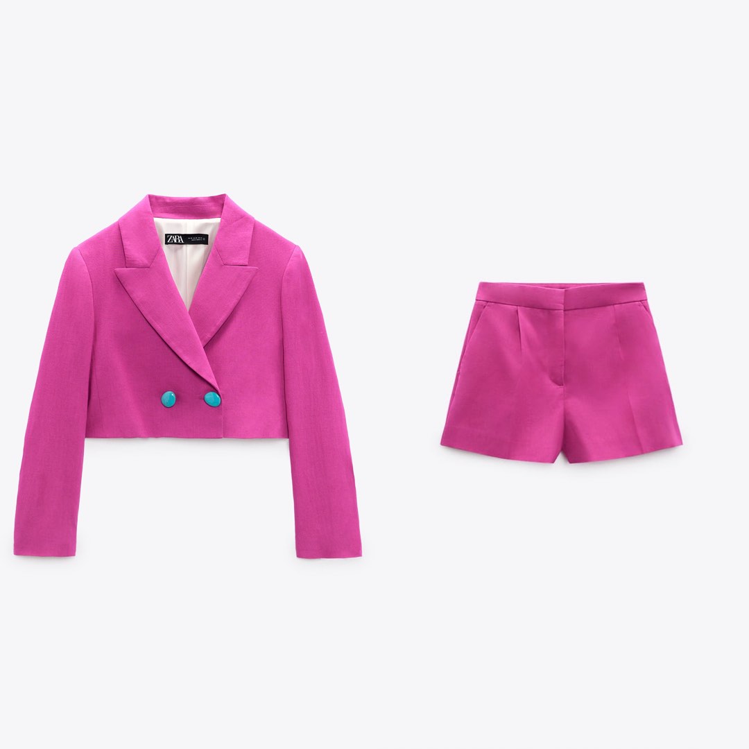 Zara Linen Blend Coords, Women's Fashion, Dresses & Sets, Sets or