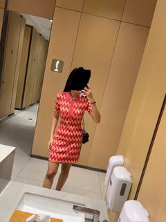 zara printed dress