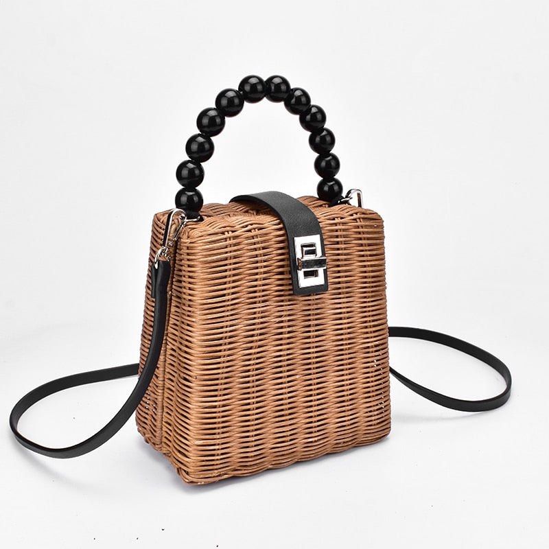 Summer Boho Chic Handmade Beach Sling Bag Ratton Crossbody Bag Raffia Straw  Woven Shoulder Bags Bohemian Girls Mobile Phone Bag - China Mobile Phone Bag  and Straw Bag price