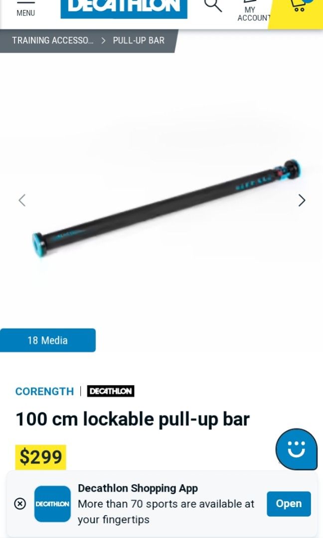 70 cm Lockable Pull-Up Bar