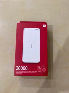 20000 mAh Redmi 18W fast charge power bank