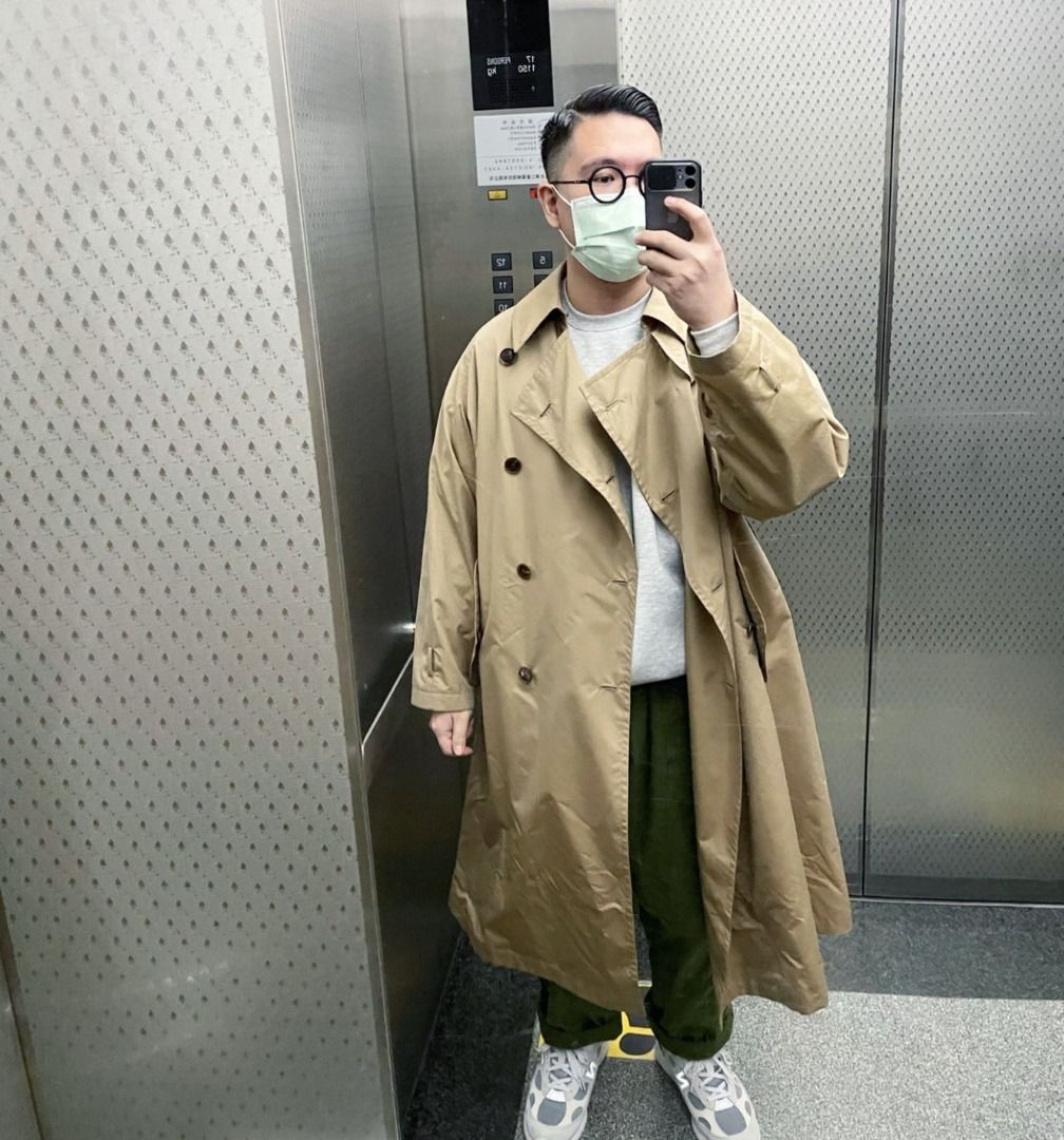 少穿近全新20SS AURALEE FINX POLYESTER BIG TRENCH COAT（BEIGE） 3號