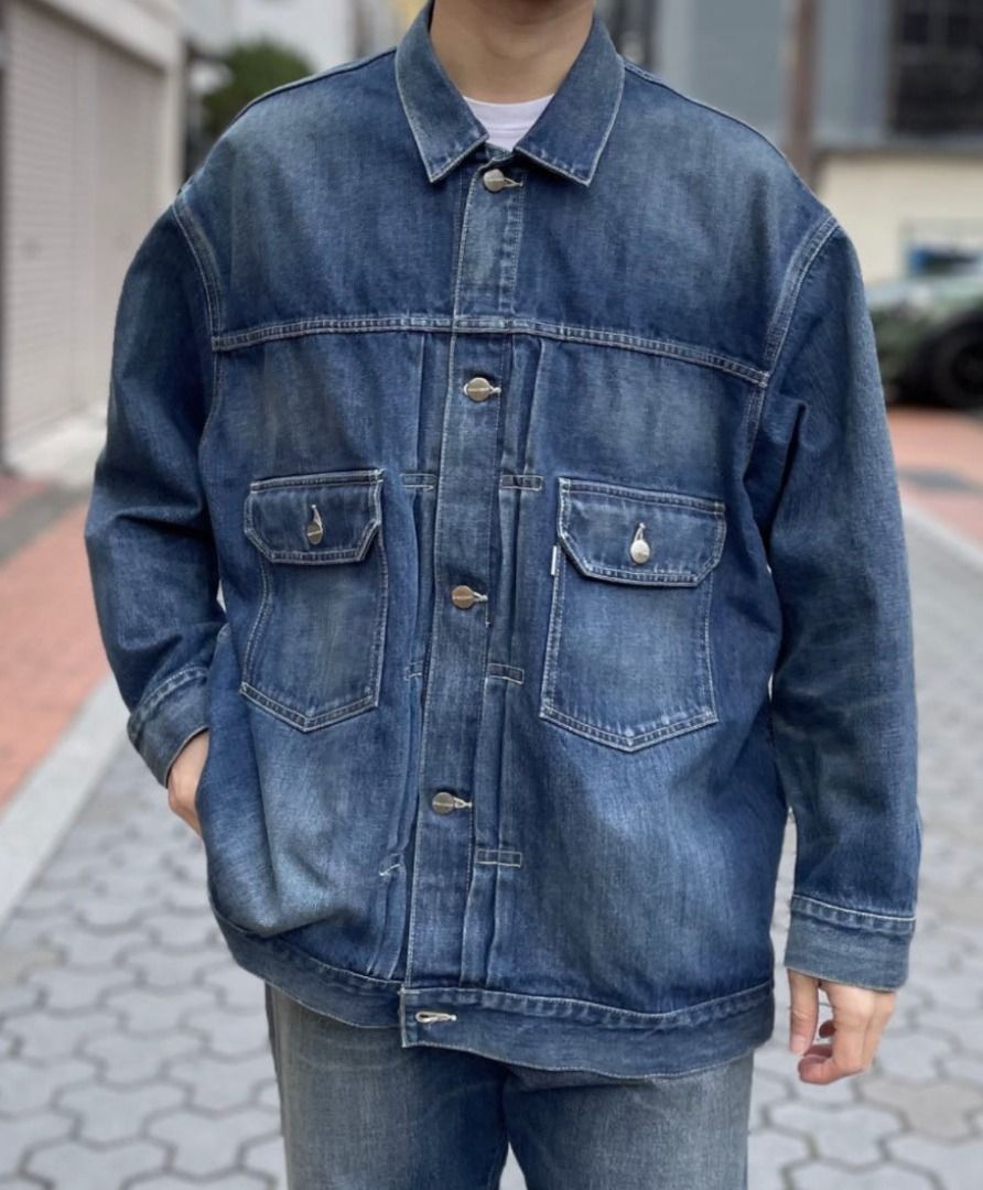 22SS Graphpaper Selvage Denim Jacket DARK FADE 1號, 他的時尚, 外套