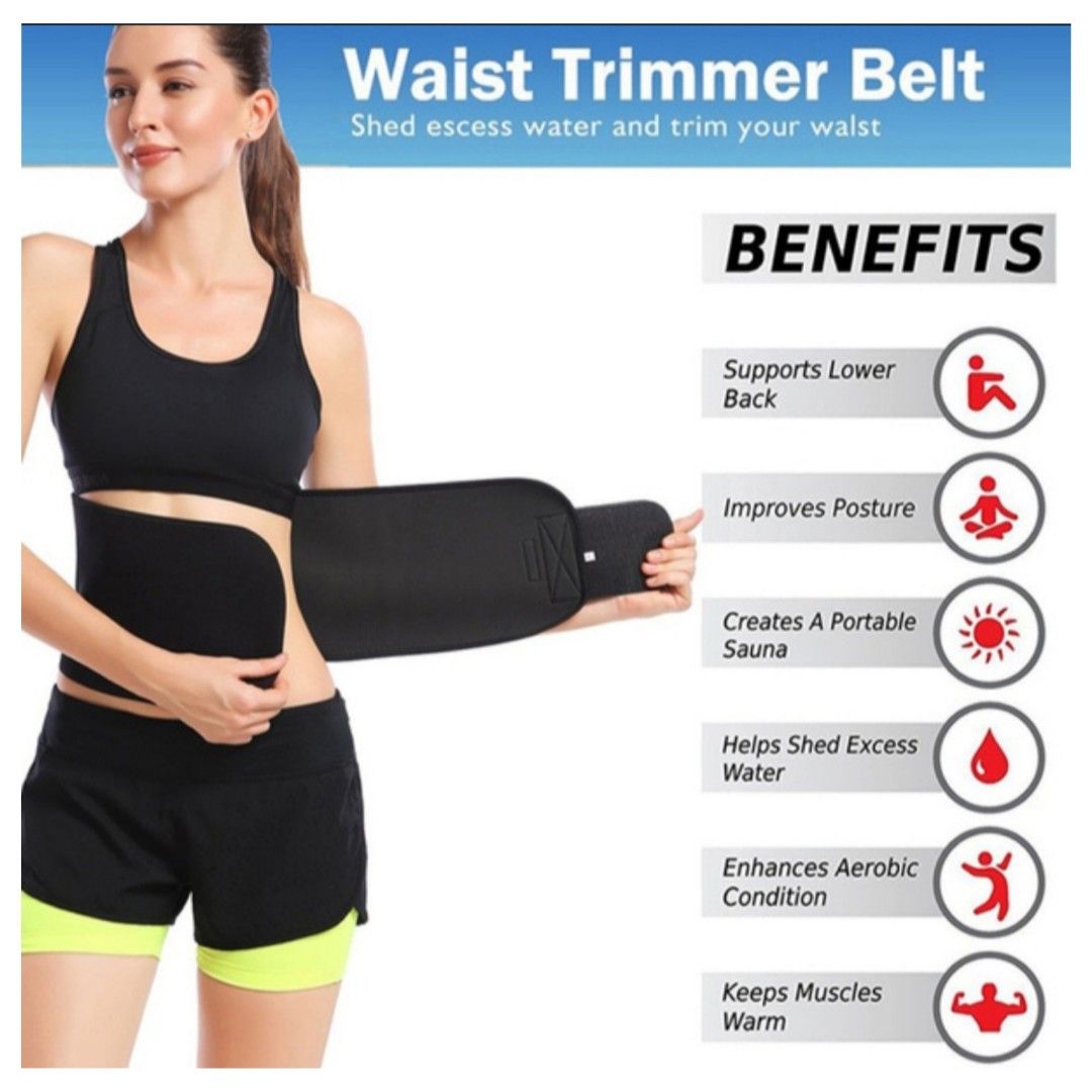 5X Fast Burn Fat Slimming Waist Tummy Trimmer Weight Loss Body Slimming  Premium Quality Sweat Belt, Health & Nutrition, Braces, Support &  Protection on Carousell