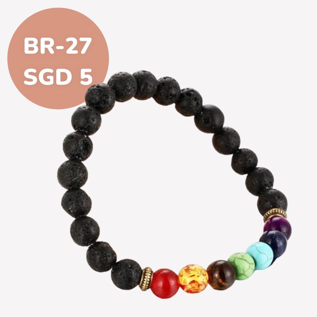 Real stone discount chakra bracelet