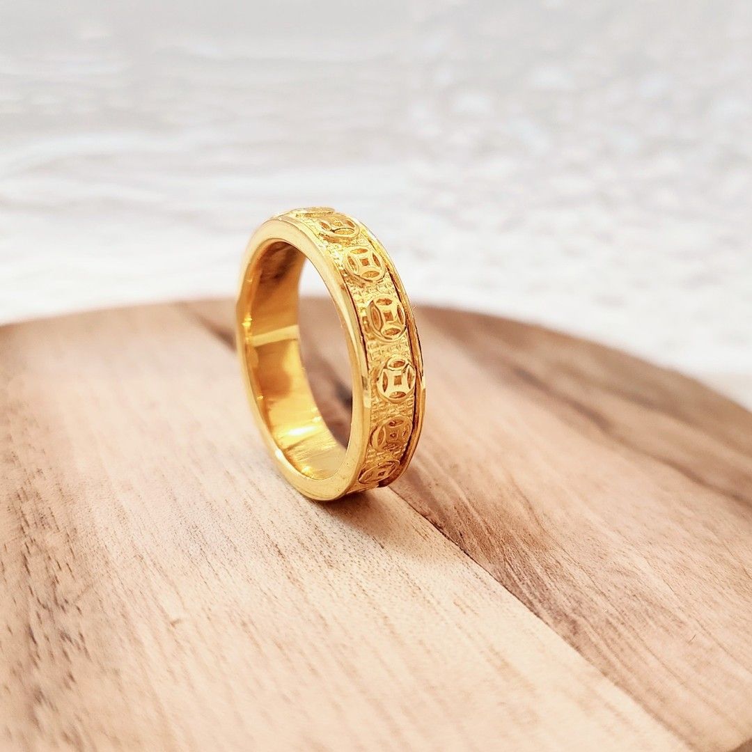 Gold coin rings store jewelry