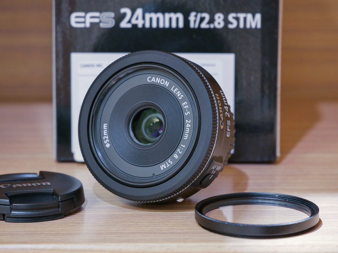 人気急上昇】 EF-S ☆新品級極上品☆Canon 24mm STM F2.8 レンズ(単