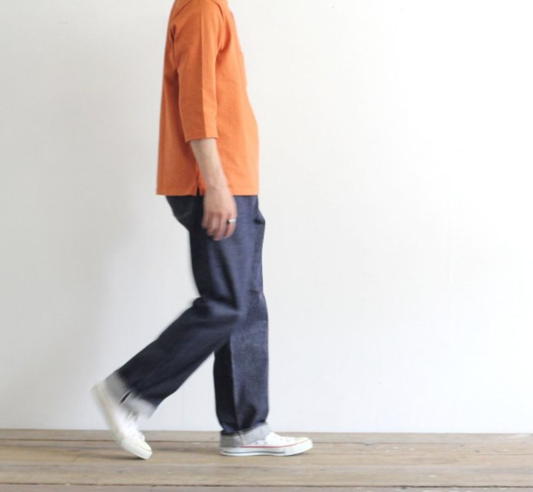 Kaptain sunshine baggy cut straight sales denim pants