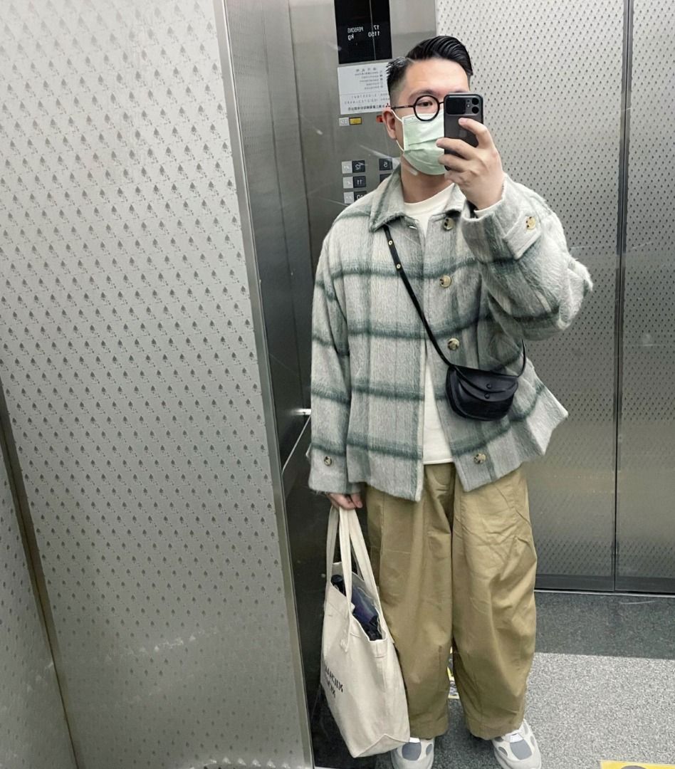 ジャケット・アウター AURALEE SURI ALPACA SHAGGY CHECK BLOUSON Suri alpaca shaggy check blouson