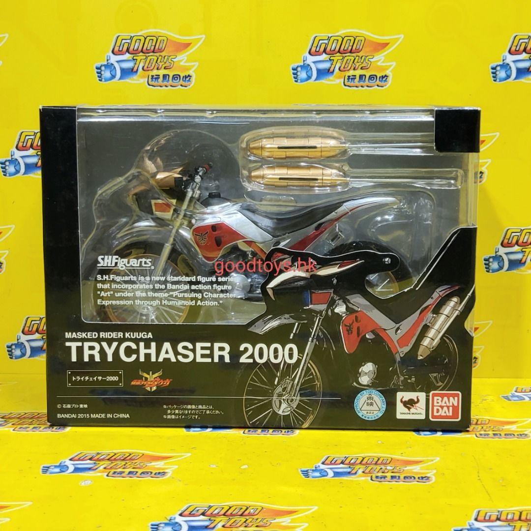 全新未開封BANDAI SHF 真骨彫真骨雕幪面超人古加古迦KUUGA 專用電單車