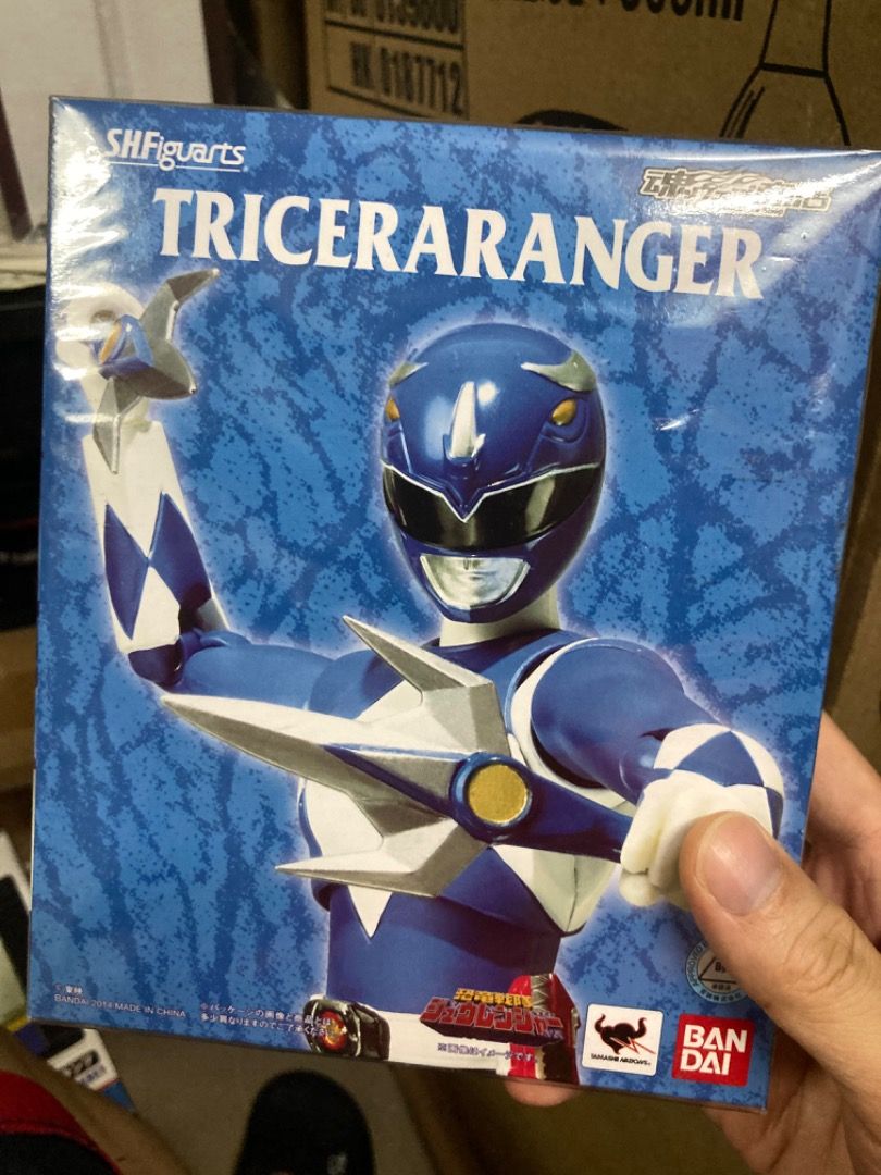 有貨不用問 Bandai Shf Tricera Ranger Kyoryu Sentai Zyuranger 恐龍戰隊 藍戰士, 興趣及遊戲 ...