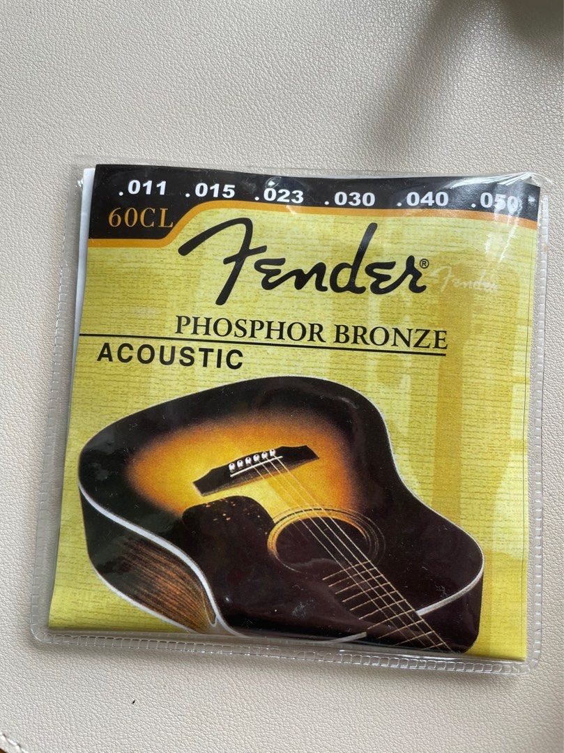 フェンダー Fender Phosphor Bronze Acoustic Guitar Strings Ball End 60CL  .011-.052 Gauges アコースティックギター弦