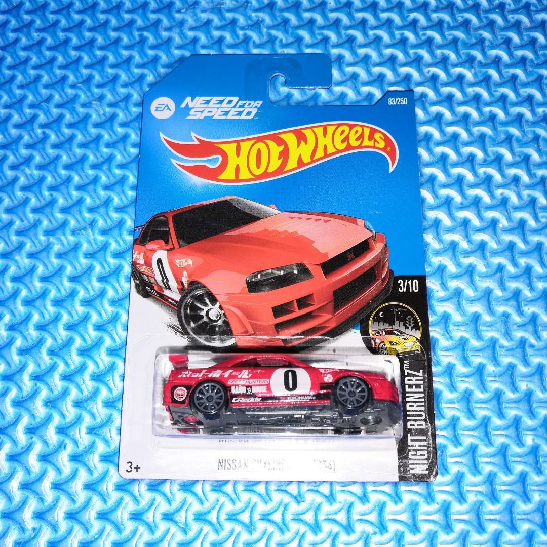 🆕 Hot Wheels ホットホィール Nissan Skyline GT-R (R34) Need For Speed Night  Burnerz Diecast, Hobbies & Toys, Toys & Games on Carousell