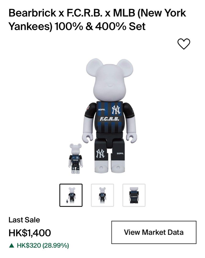 BE@RBRICK MLB 100% 400% NEW YORK YANKEES-