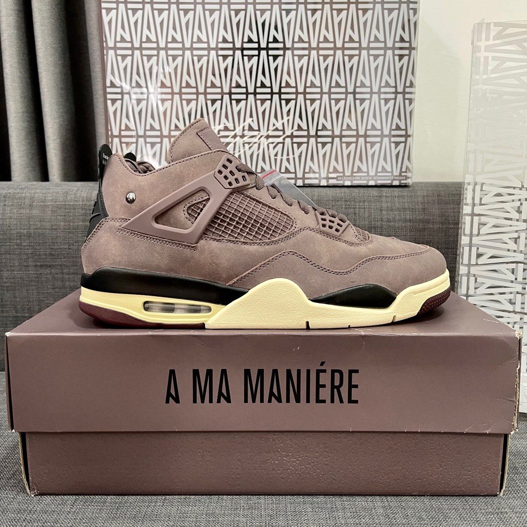 A Ma Maniére x Air Jordan 4 Retro 'Violet Ore', Men's Fashion