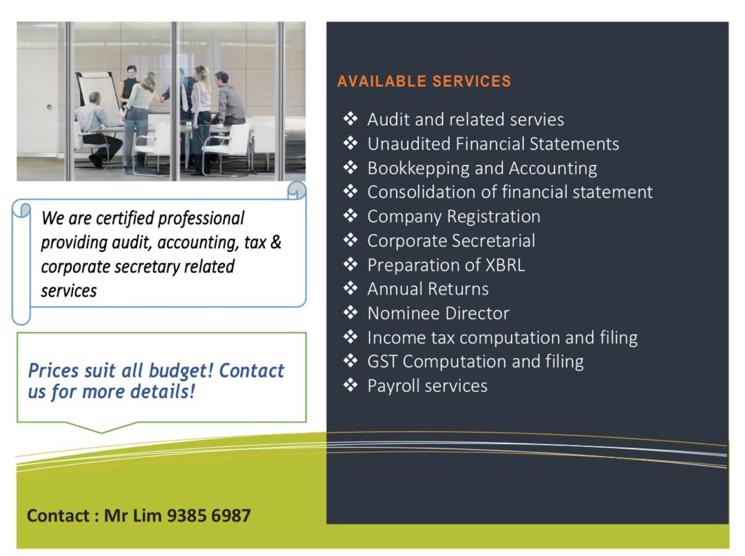 Account, Secretary, GST, Tax, Audit, Business Services, Admin, Finance ...