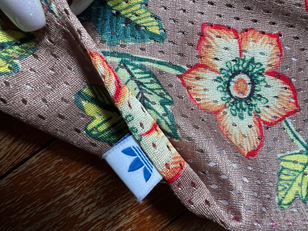 Adidas floral tank top hotsell