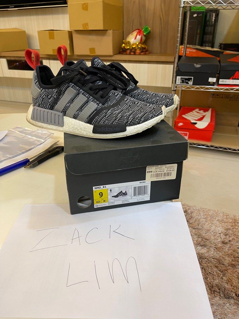 Adidas nmd r1 discount glitch camo white black