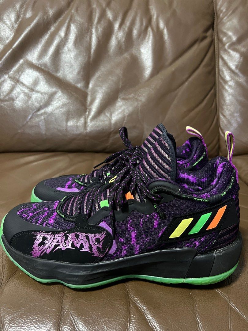 Purple adidas sale basketball shoes