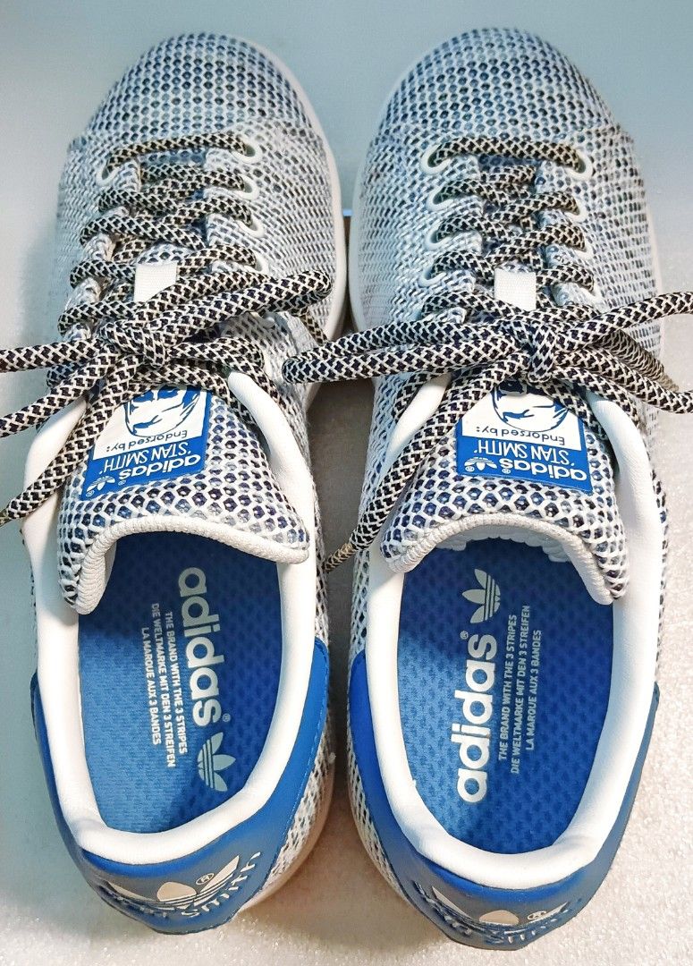 Adidas Stan Smith blue grey knit Carousell