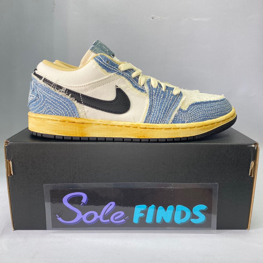 Air Jordan 1 Low SE WRMK World Make Japan Sashiko Denim, Men's