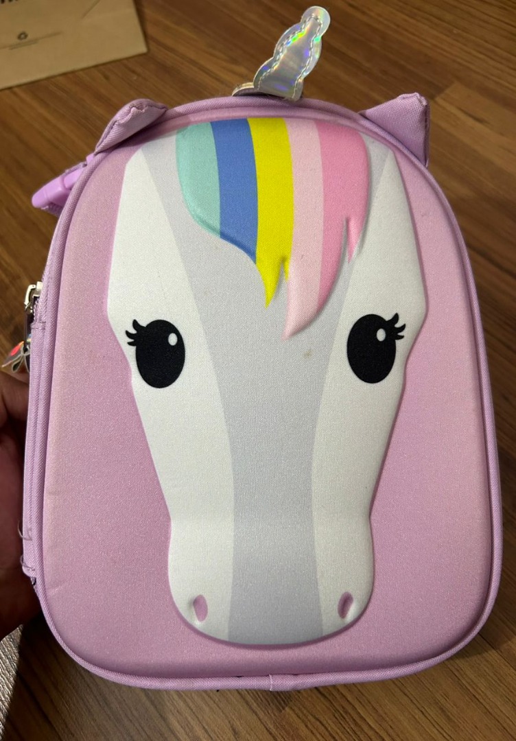 Paperchase unicorn lunch bag top