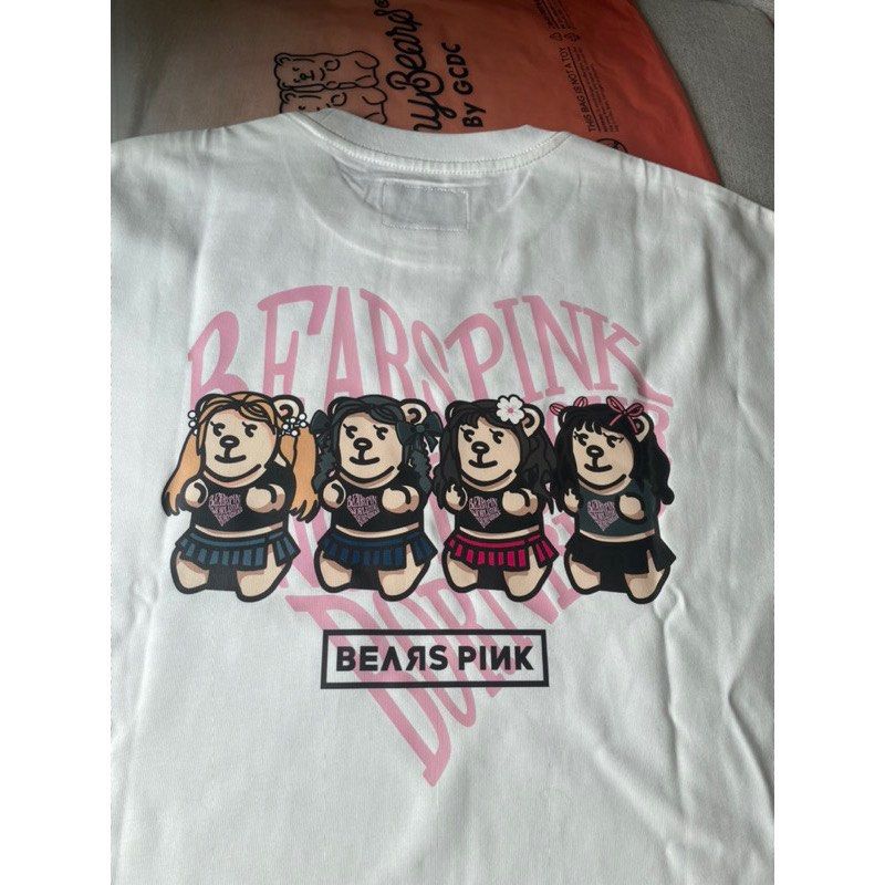 【即納！最大半額！】 bears Anybears pink T 上衣, 她的時尚, t恤白色上衣blackpink, トップス