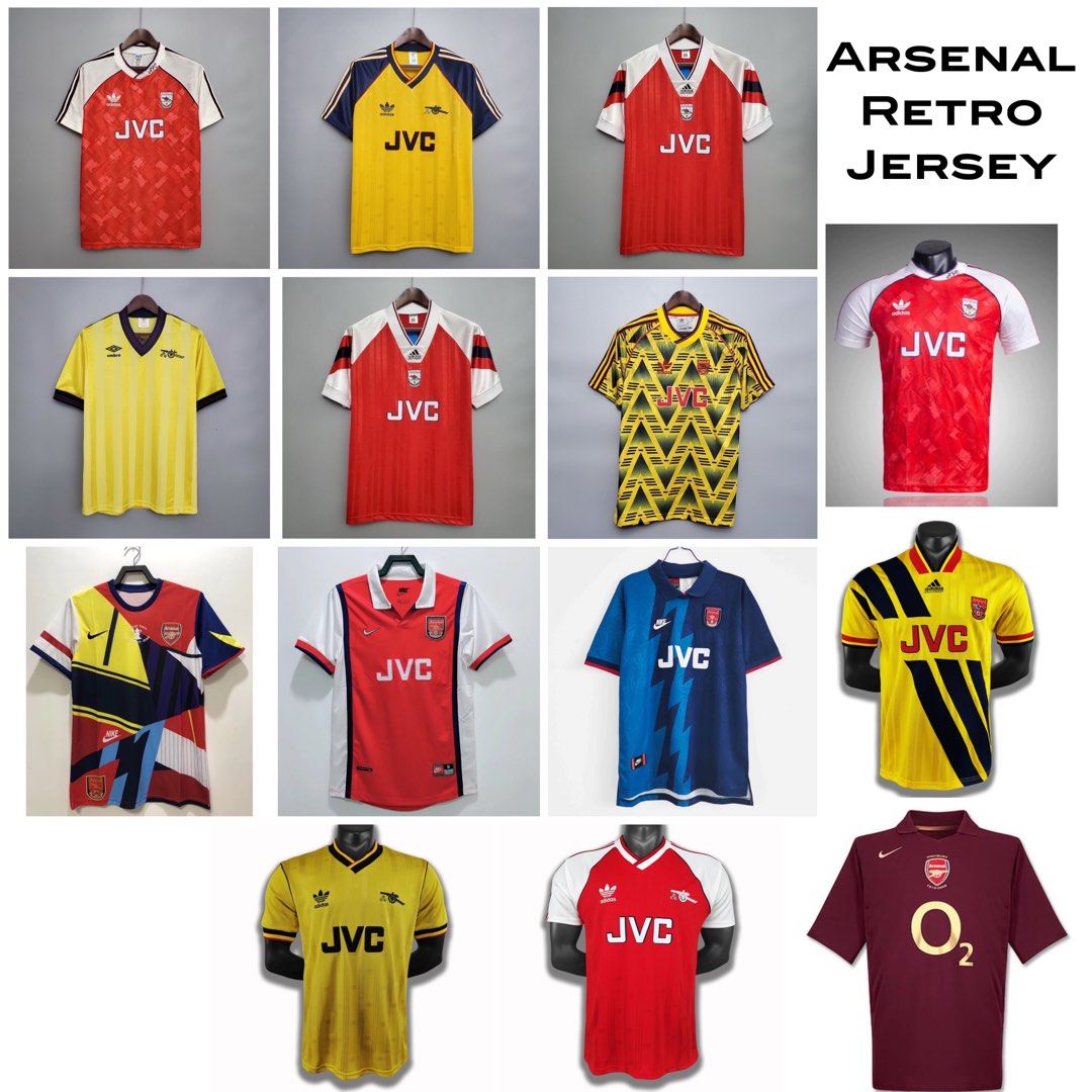 Arsenal Retro Jersey Football Jersey Soccer Jersey Tshirt, Men's