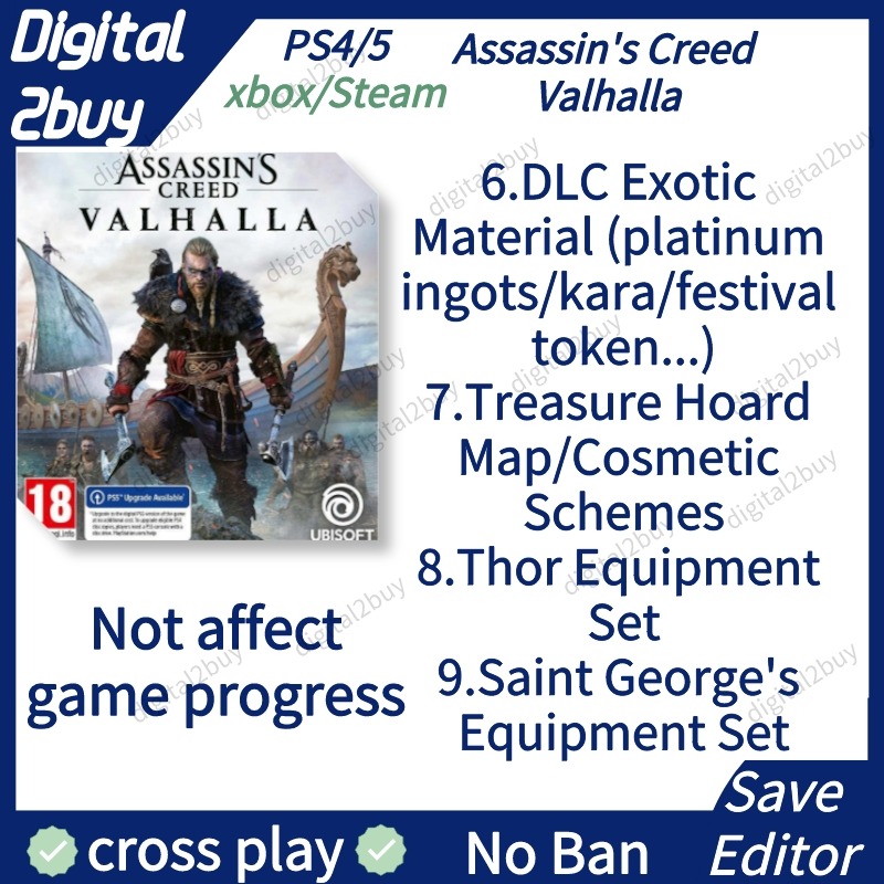 ASSASSIN'S CREED VALHALLA CHEATS, TRAINER, MOD, CODES, SAVE EDITOR