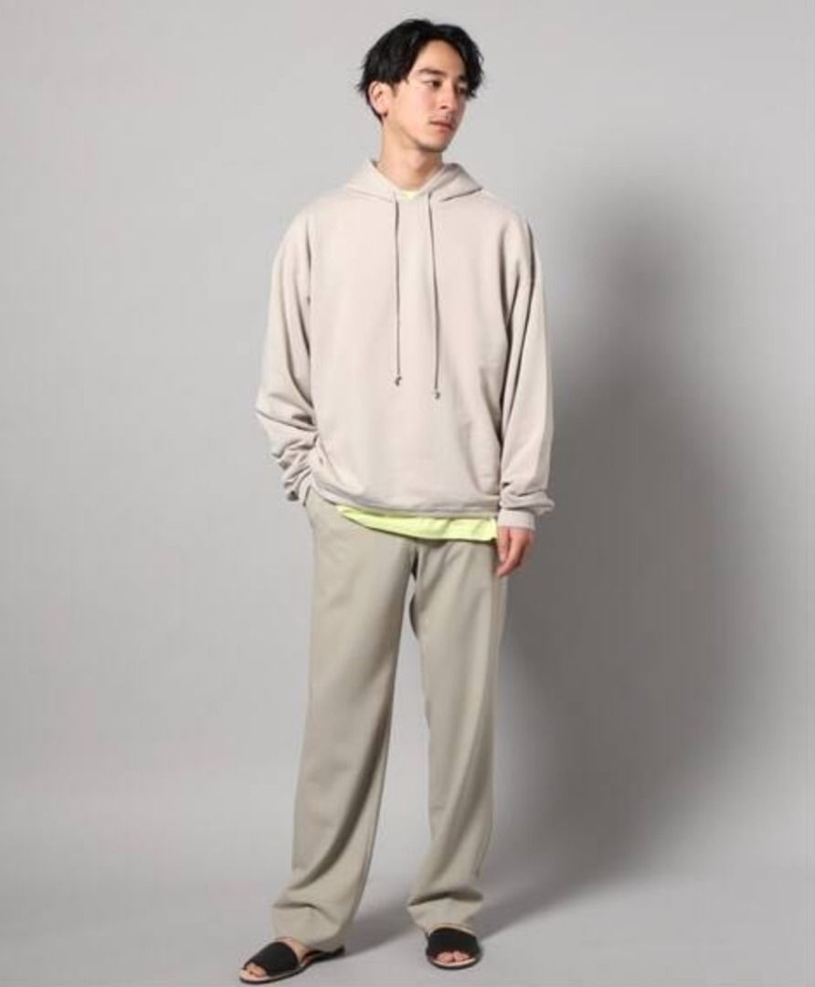 AURALEE SUPER SOFT SWEAT BIG P/O PARKA 淺灰4號, 他的時尚