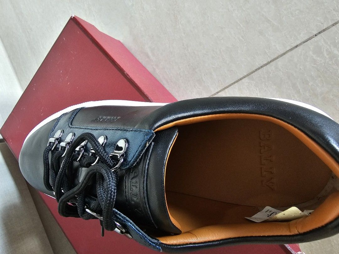 Black bally shoes store