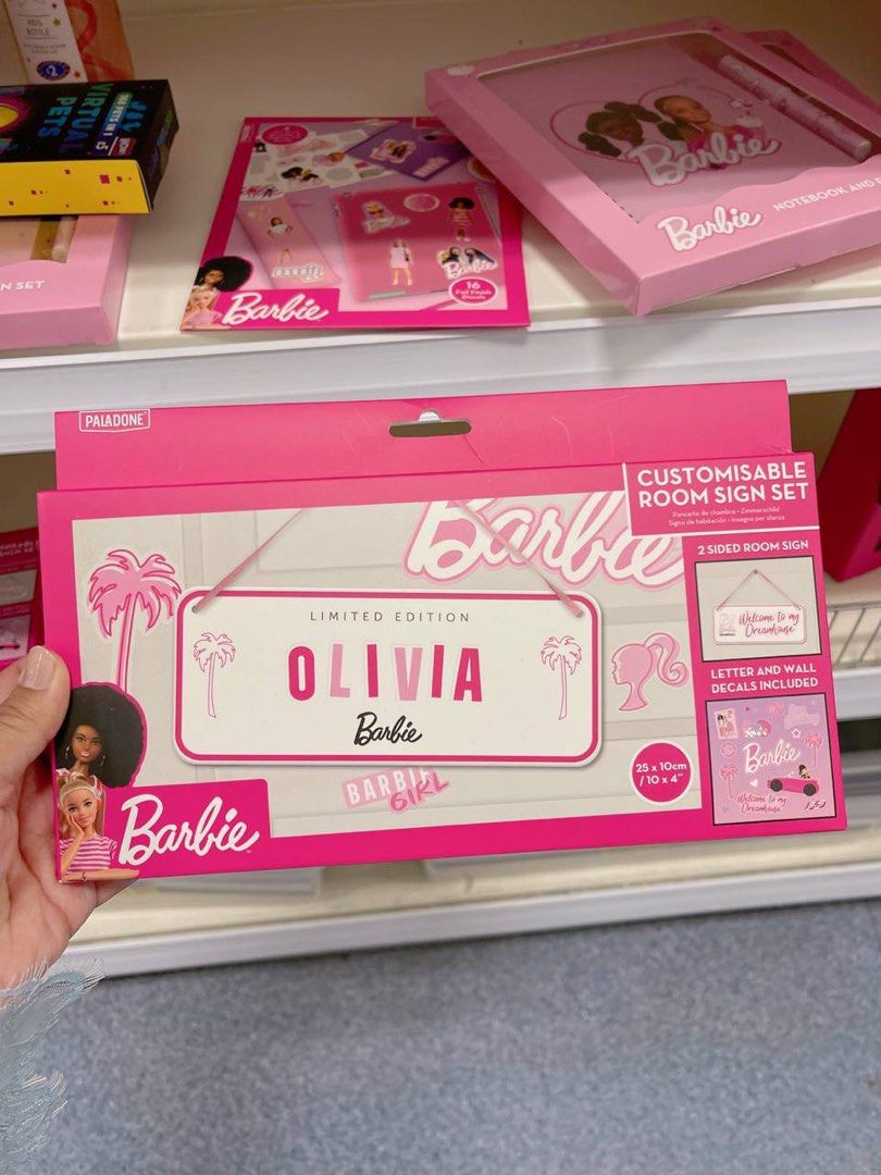 Barbie Customise door sign / original barbie door sign, Furniture & Home Living, Home Decor