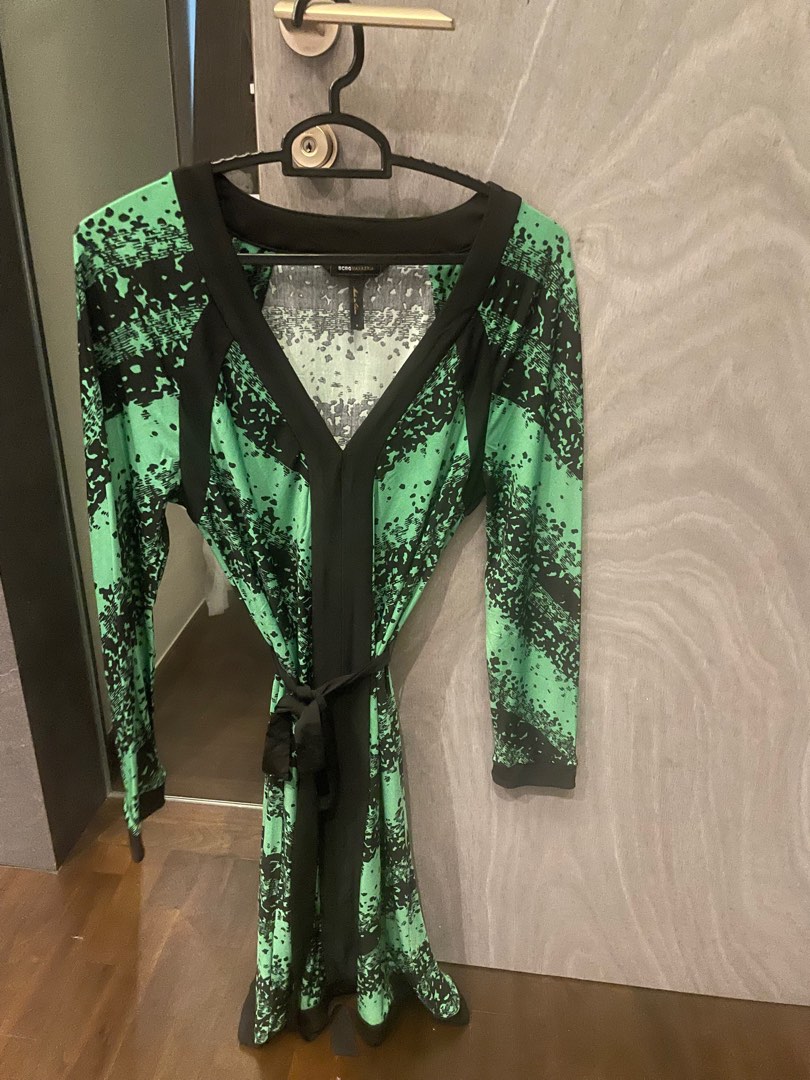 Bcbg green wrap dress shop