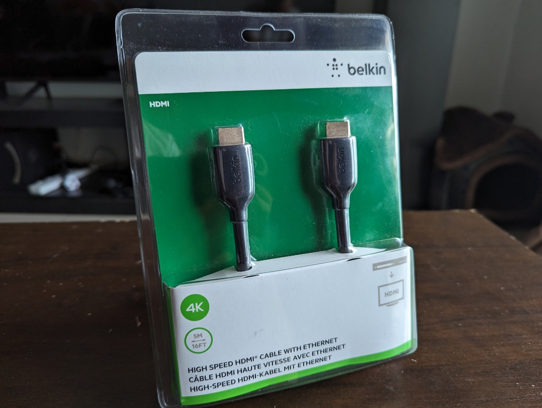 Belkin High Speed 4K HDMI Cable with Ethernet, 2m, Black