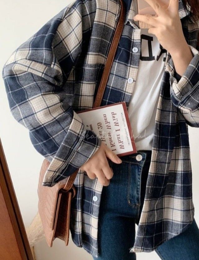 Checkered long sleeve for girl on sale outfit