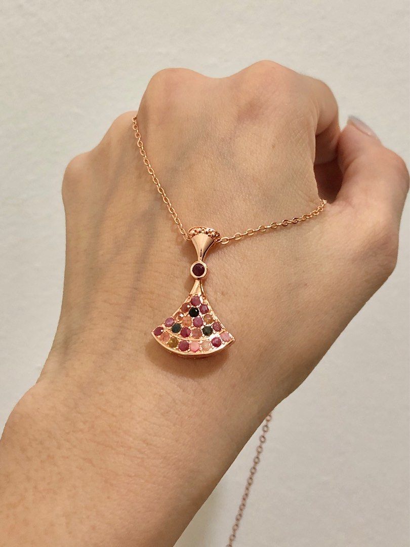 Gold discount tourmaline necklace