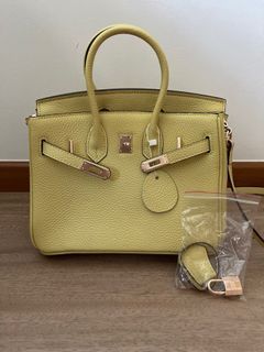 Hermes Birkin Bag 25cm Jaune de Naples Yellow Novillo Gold