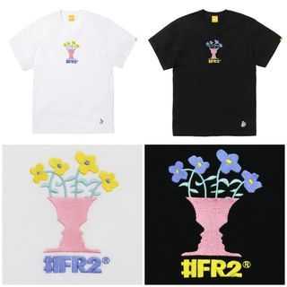 BNWT in Bag FR2 Trick Flower Tshirt in Black & White