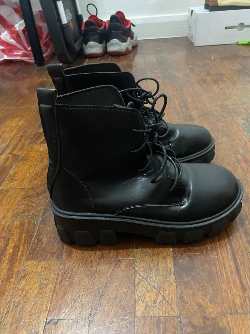 Boots Combat Style Platform Doc Martens Lookalike Style, Women's