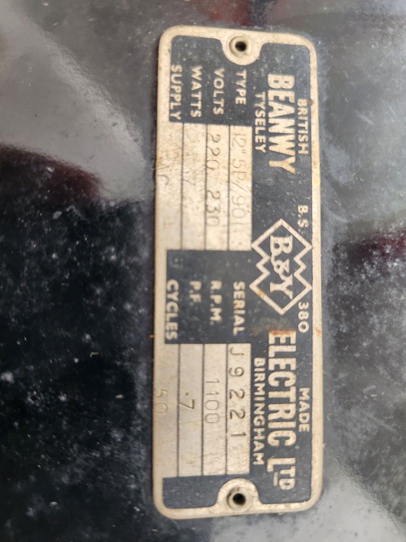 British Beanwy B & Y electric fan, Hobbies & Toys, Memorabilia